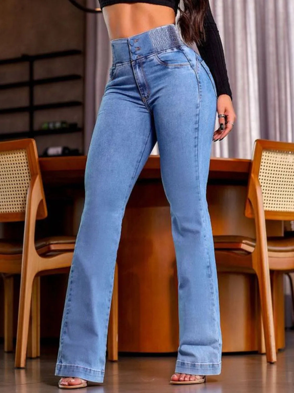 High Rise Bootcut Jeans