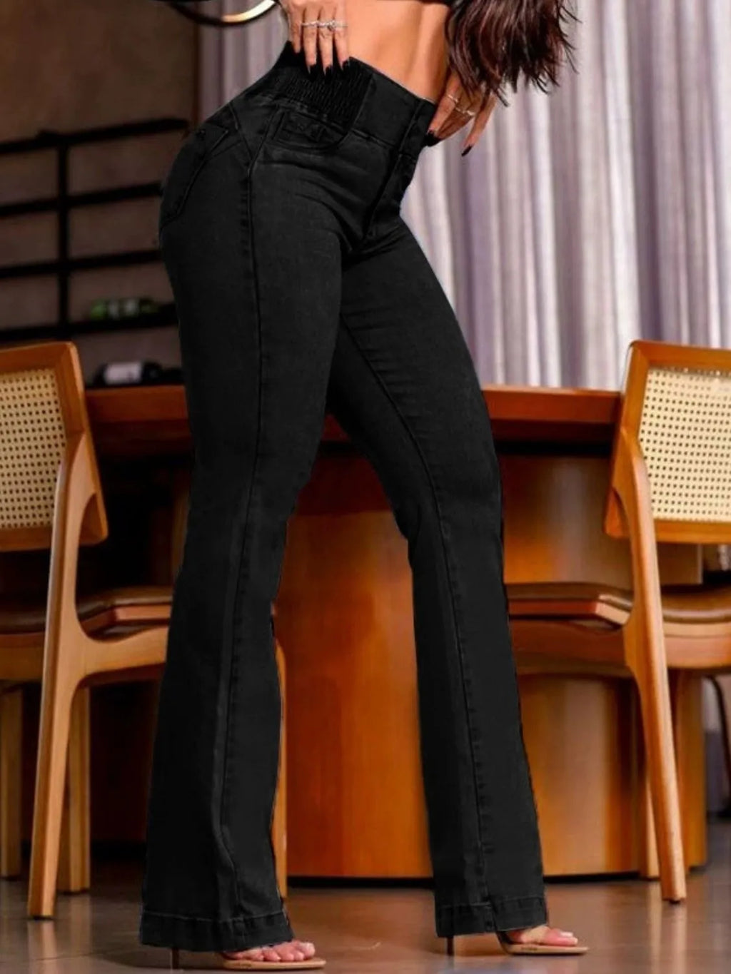High Rise Bootcut Jeans